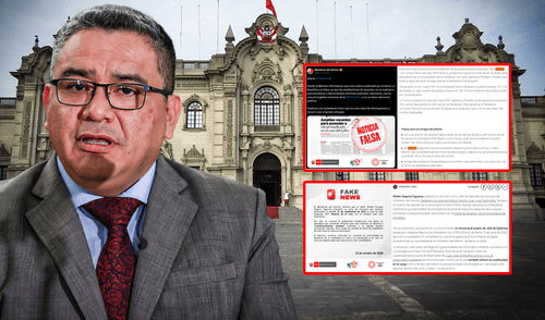 Mentiras y medias verdades. Cuenta de X del Ministerio del Interior hizo mal uso del fact-checking | Composición: Ariana Espinoza / Foto: La República. Mentiras y medias verdades. Cuenta de X del Ministerio del Interior hizo mal uso del fact-checking