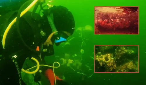 Un hallazgo misterioso en las costas de Chincha ha revelado buques sumergidos desde hace siglos. Foto: composición LR/YouTube Un hallazgo misterioso en las costas de Chincha ha revelado buques sumergidos desde hace siglos. Foto: composición LR/YouTube