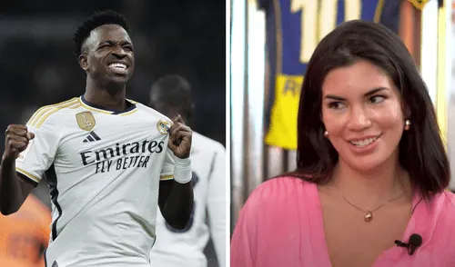 Samantha Batallanos confesó que tuvo una conversación con Vinicius Jr.. Foto: Composición LR/YouTube Samantha Batallanos confesó que tuvo una conversación con Vinicius Jr.