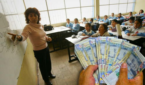 El Ministerio de Educación de Perú anunció un aumento salarial de S/200 mensuales para más de 400.000 docentes a partir de 2025, en dos etapas. Foto: composición LR/Minedu Cronograma de pagos docentes 2025, vía Minedu