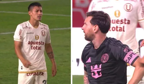 Jorge Murrugarra protagonizó una curiosa acción con Lionel Messi. Foto: composición de LR/captura de GOLPERU