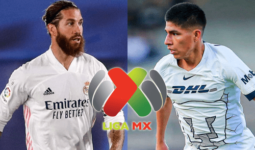 Sergio Ramos de Monterrey se enfrentará a Pumas de Piero Quispe en la fecha 12. Foto: composición LR/difusión Monterrey sorprende al fichar a Sergio Ramos y chocará ante Piero Quispe