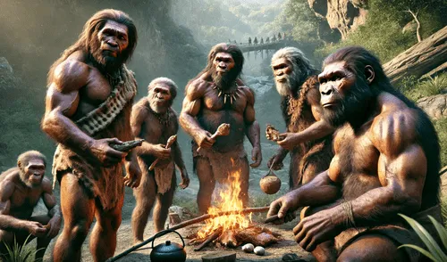 Los neandertales (Homo neanderthalensis) fueron una especie humana que habitó Europa y partes de Asia occidental desde hace aproximadamente 400,000 hasta 40,000 años. Foto: composición LR/chatgpt