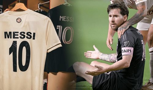 Lionel Messi fue la gran figura del Universitario vs Inter Miami. Foto: composición LR/AFP/Universitario Aldo Corzo se quedó con la camiseta de Lionel Messi
