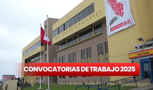 Municipalidad Distrital de San Juan de Miraflores ha lanzado una nueva convocatoria laboral. Foto: Composición LR/Difusión Municipalidad Distrital de San Juan de Miraflores ha lanzado una nueva convocatoria laboral. Foto: Composición LR/Difusión