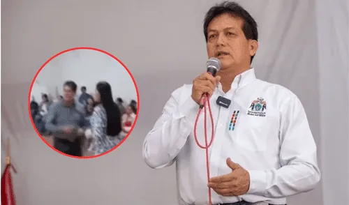 Alcalde intentó la versión de la denuncia para asegurar que no había hecho una fiesta. Foto: Difusión Alcalde de Amarilis
