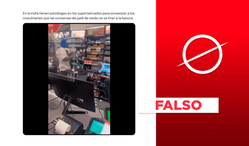 Musulmán bota conservas de paté de cerdo a la basura en la India