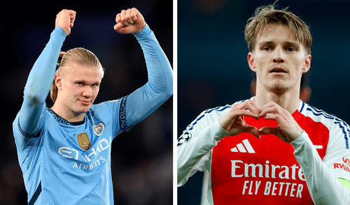 Manchester City y Arsenal chocan por la fecha 24 de la Premier League. Foto: composición LR/difusión City y Arsenal protagonizarán un vibrante duelo en el Emirates Stadium