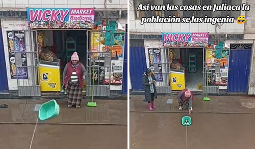 "En mi Perú jamás te aburres", reaccionaron usuarios. Foto: composición LR/ TikTok Comerciante usa tina para vender cervezas pese a inundación y usuarios dicen: “Ingeniería pura”