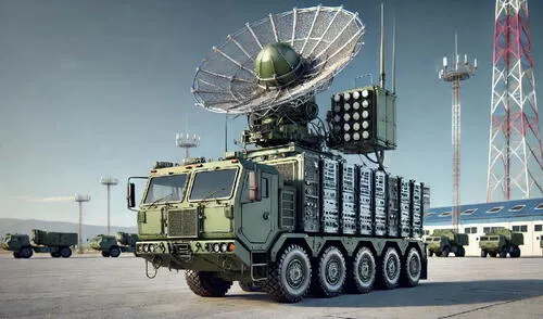 Investigadores chinos probaron el arma HPM3000 en laboratorio, donde soportó más de 5.000 disparos sin fallos. Foto: DALL-E China prueba arma de microondas con potencia nuclear capaz de inutilizar satélites y drones con pulsos electromagnéticos