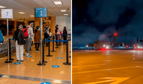 Peruanos deportados de EE.UU. llegaron a Lima en horas de la madrugada.