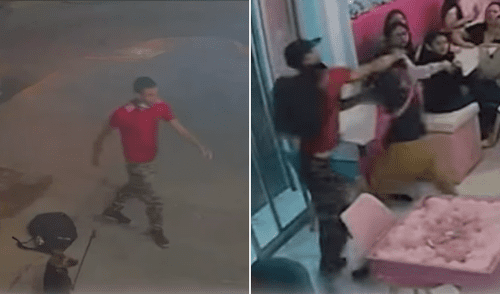 Hombre no dudo en golpear a trabajador frente a comensales. Foto: Difusión Trujillo