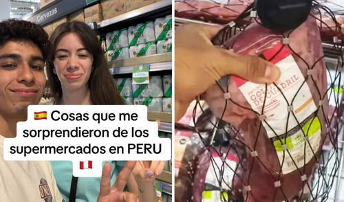 ¿Carne con candado? Español visita supermercado en Perú y queda sorprendido con detalle
