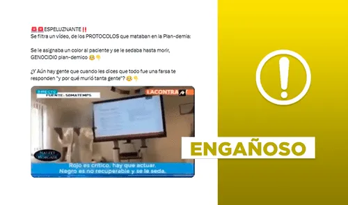 Médicos en pandemia sedaban personas hasta matarlos