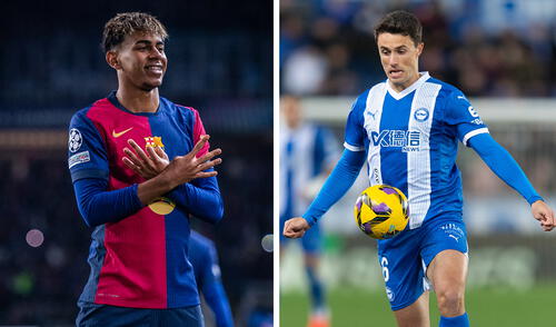Lamine Yamal y Ander Guevara son habituales titulares en sus clubes. Foto: composición de LR/FC Barcelona/Deportivo Alavés Lamine Yamal y Ander Guevara son habituales titulares en sus clubes. Foto: composición de LR/FC Barcelona/Deportivo Alavés