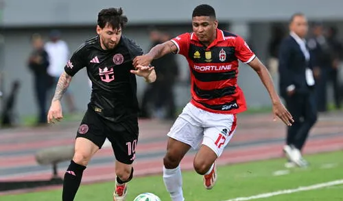 Lionel Messi fue titular en el partido entre Inter Miami y Sporting San Miguelito