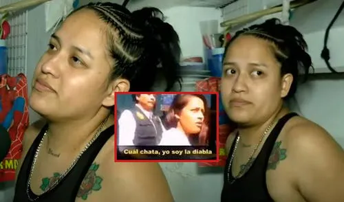 Reapareció La Diabla tras siete años de su detención/Composición LR/Foto: Panorama