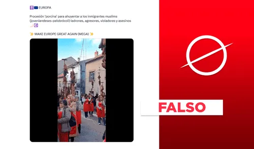 Europeos realizan procesión "porcina" para ahuyentar a inmigrantes musulmanes