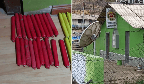 Policías atraviesan una investigación por portar explosivos sin permiso. Foto: Difusión Policías con explosivos