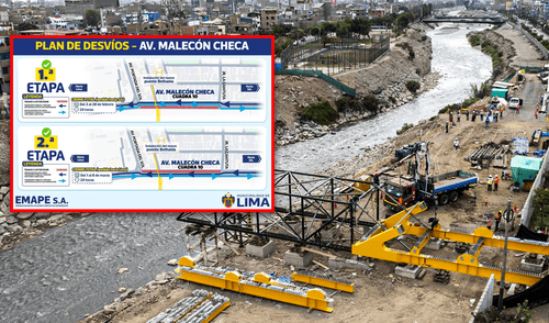 Plan de desvíos por obras del puente Bethania en San Juan de Lurigancho