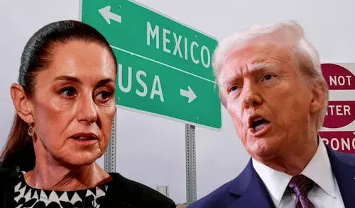 La frontera norte de México se verá reforzada con 10.000 elementos de la Guardia Nacional, anunció la gobernante mexicana. Foto: Composición LR. La frontera norte de México se verá reforzada con 10.000 elementos de la Guardia Nacional, anunció la gobernante mexicana. Foto: Composición LR.