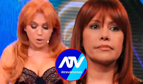 Magaly Medina disgustada con ATV por entrevista de Christian Cueva a Andrea Llosa. Foto: Composición LR/Captura/ATV Magaly Medina disgustada con ATV por entrevista de Christian Cueva a Andrea Llosa.