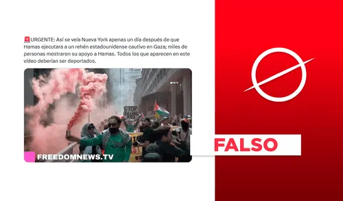 Manifestantes pro Hamás salen a celebrar ejecución de rehén estadounidense en la Franja de Gaza