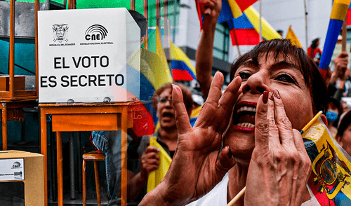 Este proceso electoral será crucial para determinar el rumbo de Ecuador en los próximos años. Foto: Composición LR/AFP.