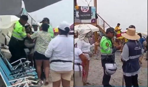 Policía detiene a sombrillero en Punta Hermosa por negarse a prestar equipamiento de playa de manera gratuita