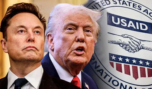 Trump y Musk han tomado medidas para desmantelar la Agencia de los Estados Unidos para el Desarrollo Internacional (USAID). Foto: Composición LR/AFP.