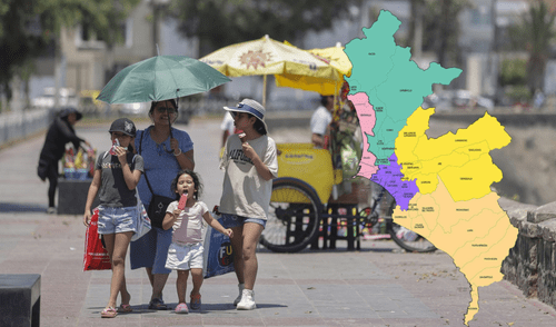 Según el Senamhi, se prevé que durante el verano de 2025, distritos de Lima ubicados en el norte y este de la ciudad, registren temperaturas extremadamente altas. Foto: composición LR/Andina