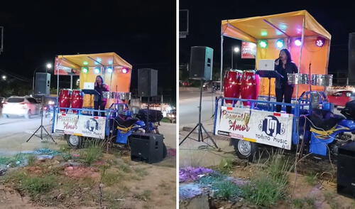 Mujer crea una orquesta móvil para salir adelante y sorprende en redes: “Una peruana luchadora”