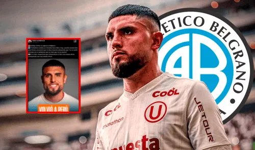 Rodrigo Ureña desistió de firmar su contrato con Belgrano este martes 4 de febrero. Foto: composición LR/Belgrano/Universitario/César Luis Merlo Rodrigo Ureña le responde a periodista César Luis Merlo