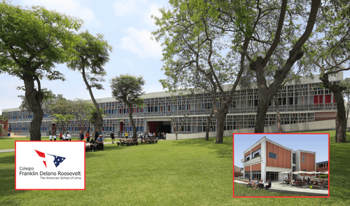 El Colegio Franklin Delano Roosevelt, conocido como The American School of Lima, es una institución educativa internacional independiente ubicada en Lima, Perú. Foto: composición LR/Sumac.inc/Perkins Eastman/Facebook