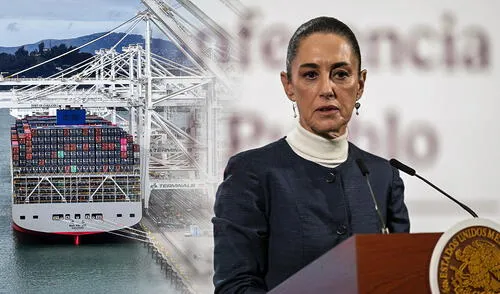 Claudia Sheinbaum expresó su optimismo respecto a la negociación con Estados Unidos. Foto: Composición LR/AFP. Claudia Sheinbaum expresó su optimismo respecto a la negociación con Estados Unidos. Foto: Composición LR/AFP.