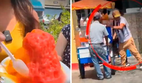 El hielo industrial puede provocar afecciones como vómitos o deshidratación. Foto: composición LR/ATV Alertan sobre el uso de hielo industrial no apto para consumo humano en la venta de raspadillas