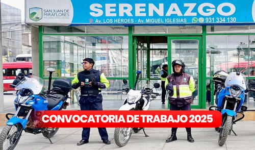 San Juan de Miraflores abre convocatoria de trabajo para postular en febrero 2025.