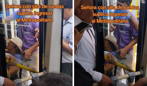 Mujer en silla de ruedas suplicó para viajar en el Metropolitano, pero pasajeros la ignoraron: “No hay empatía”