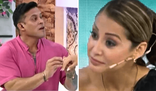 Christian Domínguez recreó una pedida de mano para Karla Tarazona.