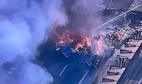 Avioneta se estrella en Sao Paulo Brasil