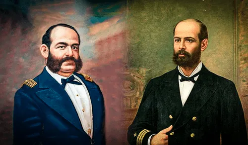 Miguel Grau estuvo a cargo de la corbeta Unión, mientras que Arturo Prat lideró la corbeta Esmeralda.
