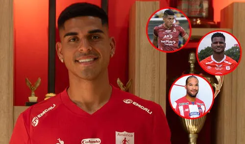 Luis Ramos jugará en el mismo equipo en el que ya estuvo Aldair Rodríguez. Foto: composición de LR/América de Cali/Deportes Tolima/Junior FC