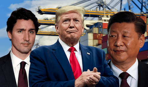 Ante la medida de Trump, empresas y consumidores han incrementado importaciones antes de que los impuestos entren en vigor. Foto: Composición LR. Ante la medida de Trump, empresas y consumidores han incrementado importaciones antes de que los impuestos entren en vigor. Foto: Composición LR.