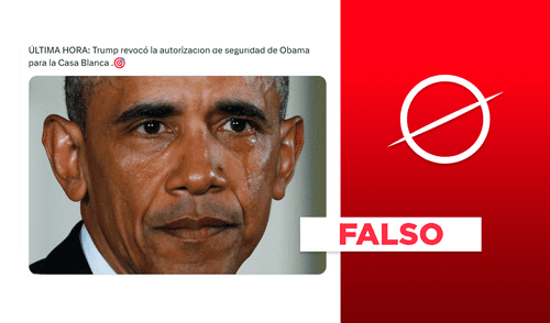 Desinformación proviene de una encuesta sátira de Facebook. Foto: composición LR/ captura de pantalla. Donald Trump revocó seguridad personal a Barak Obama