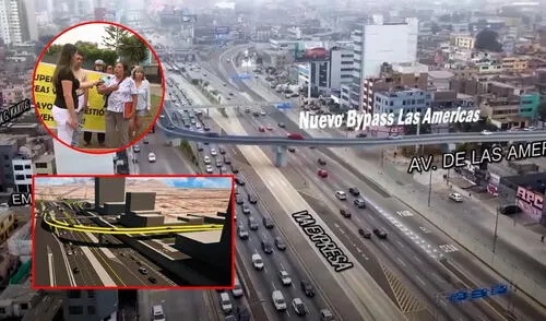 El viaducto Las Américas