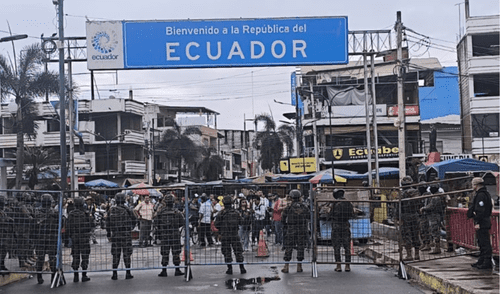 Cierran frontera en Tumbes por elecciones presidenciales en Ecuador