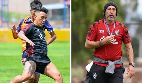 Christian Cueva ya fue dirigido por Cristian Díaz en los últimos meses del 2024. Foto: composición de LR/Cienciano