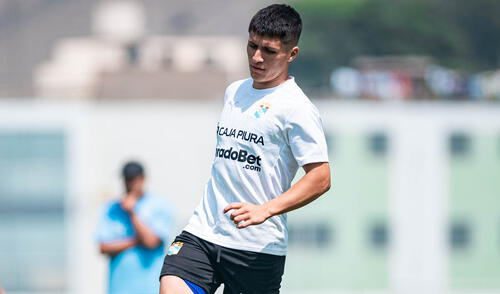 Catriel Cabellos jugará su primer partido oficial como titular con el club rimense. Foto: Sporting Cristal