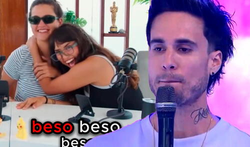 Majo con sabor y Gino Assereto fueron ampayados por 'Amor y fuego'. Foto: Composición LR/Captura/TikTok/Captura/América TV Majo con sabor y Gino Assereto fueron ampayados por 'Amor y fuego'.
