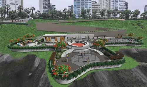 Miraflores anuncia la construcción del Parque de la Juventud en la Costa Verde. Foto: difusión Miraflores anuncia la construcción del Parque de la Juventud en la Costa Verde